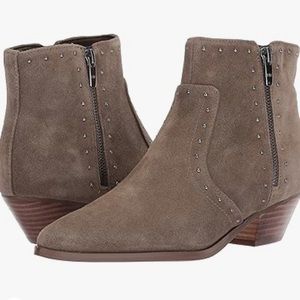 MARC FISHER • Taupe Suede Wanida Western Ankle Boot- Size 9.